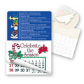Rectangle Custom Printed Calendar Pad Sticker W/Tear Away Calendar
